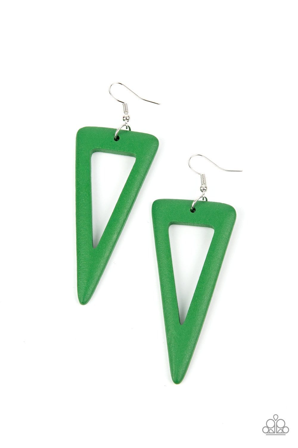Paparazzi Bermuda Backpacker Wooden Earrings