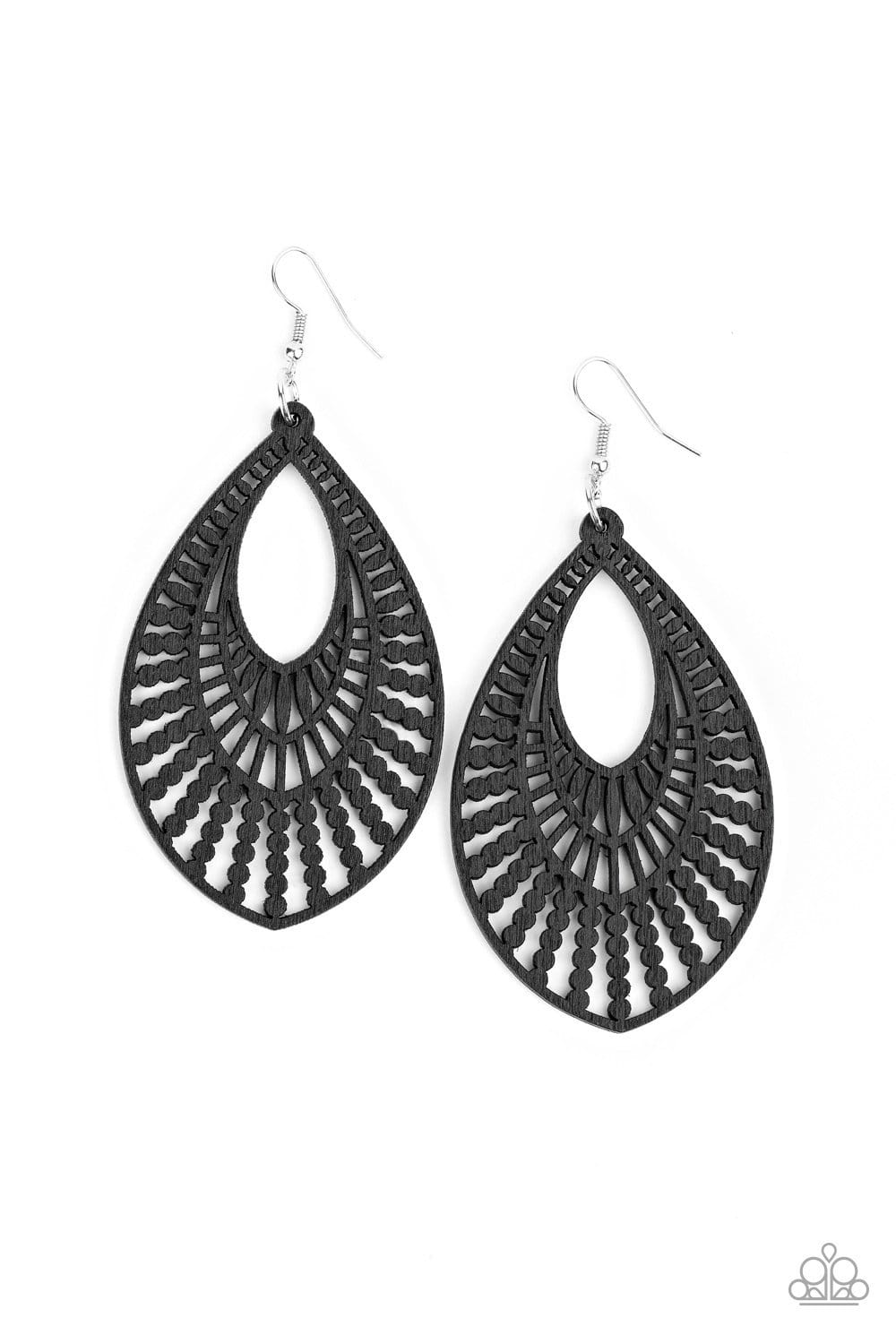 Paparazzi Bermuda Breeze Wooden Earrings