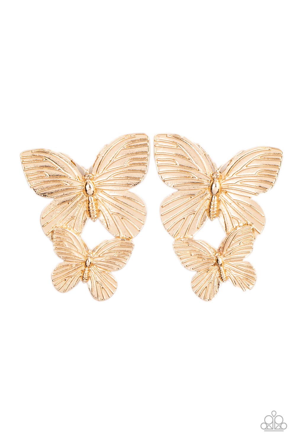 Paparazzi Blushing Butterflies Post Earrings
