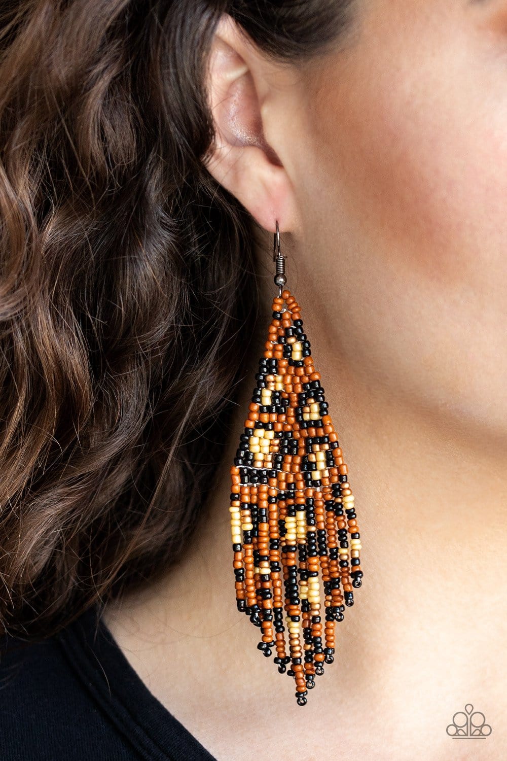 Paparazzi Bodacious Bombshell Seed Bead Earrings