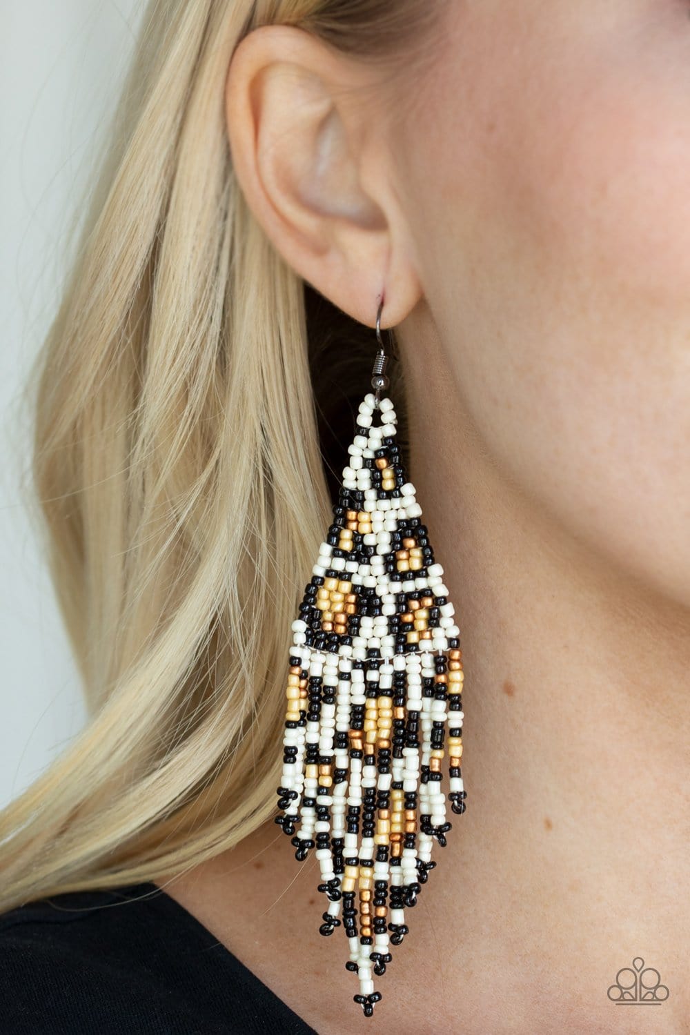 Paparazzi Bodacious Bombshell Seed Bead Earrings