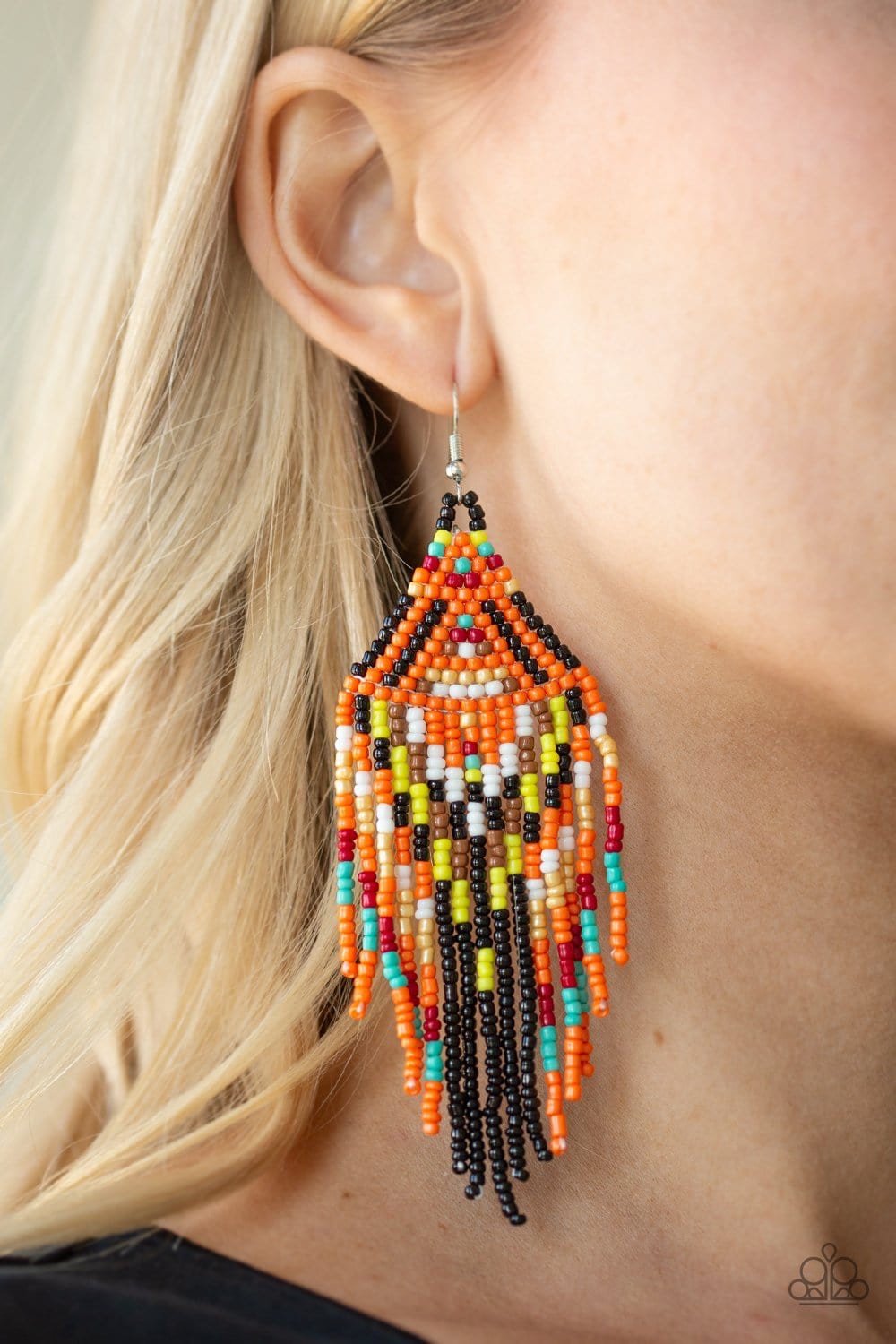 Paparazzi Boho Blast Seed Bead Earrings
