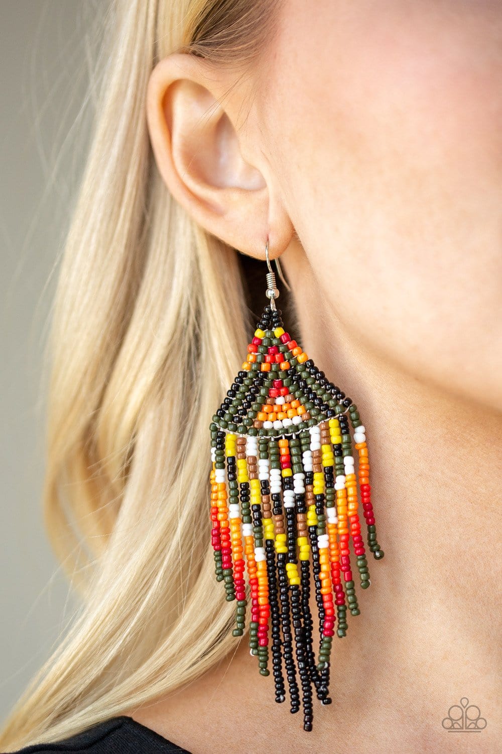 Paparazzi Boho Blast Seed Bead Earrings