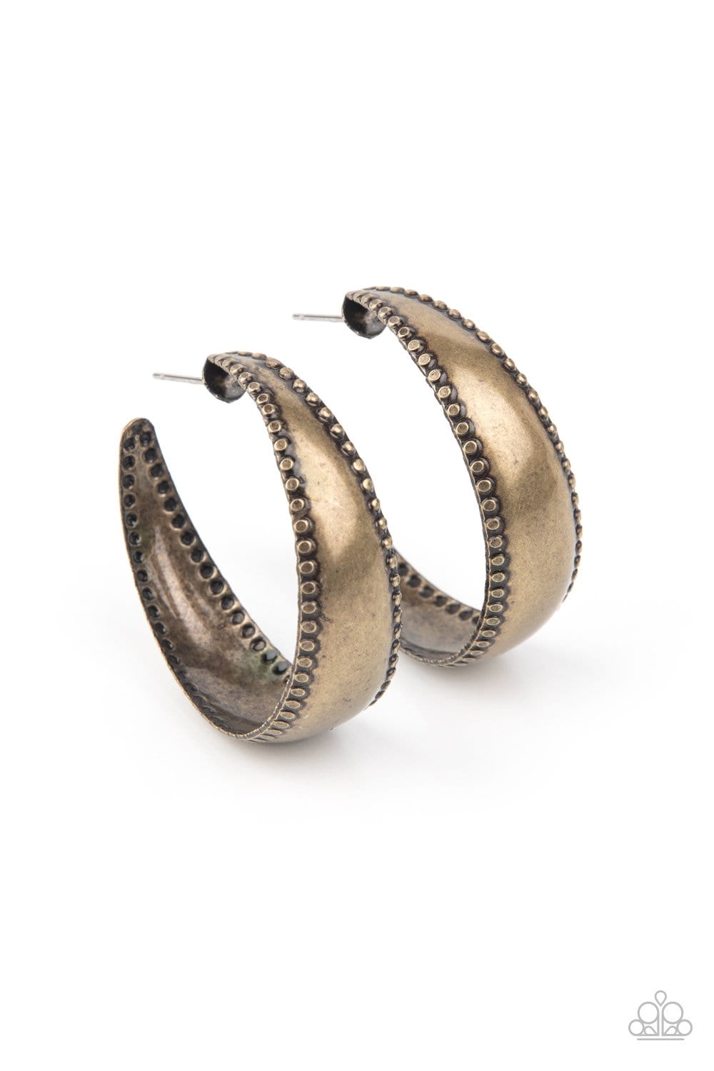 Paparazzi Burnished Benevolence Hoops