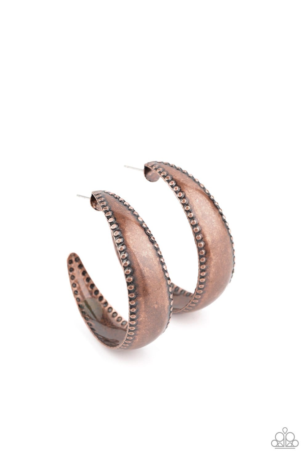 Paparazzi Burnished Benevolence Hoops