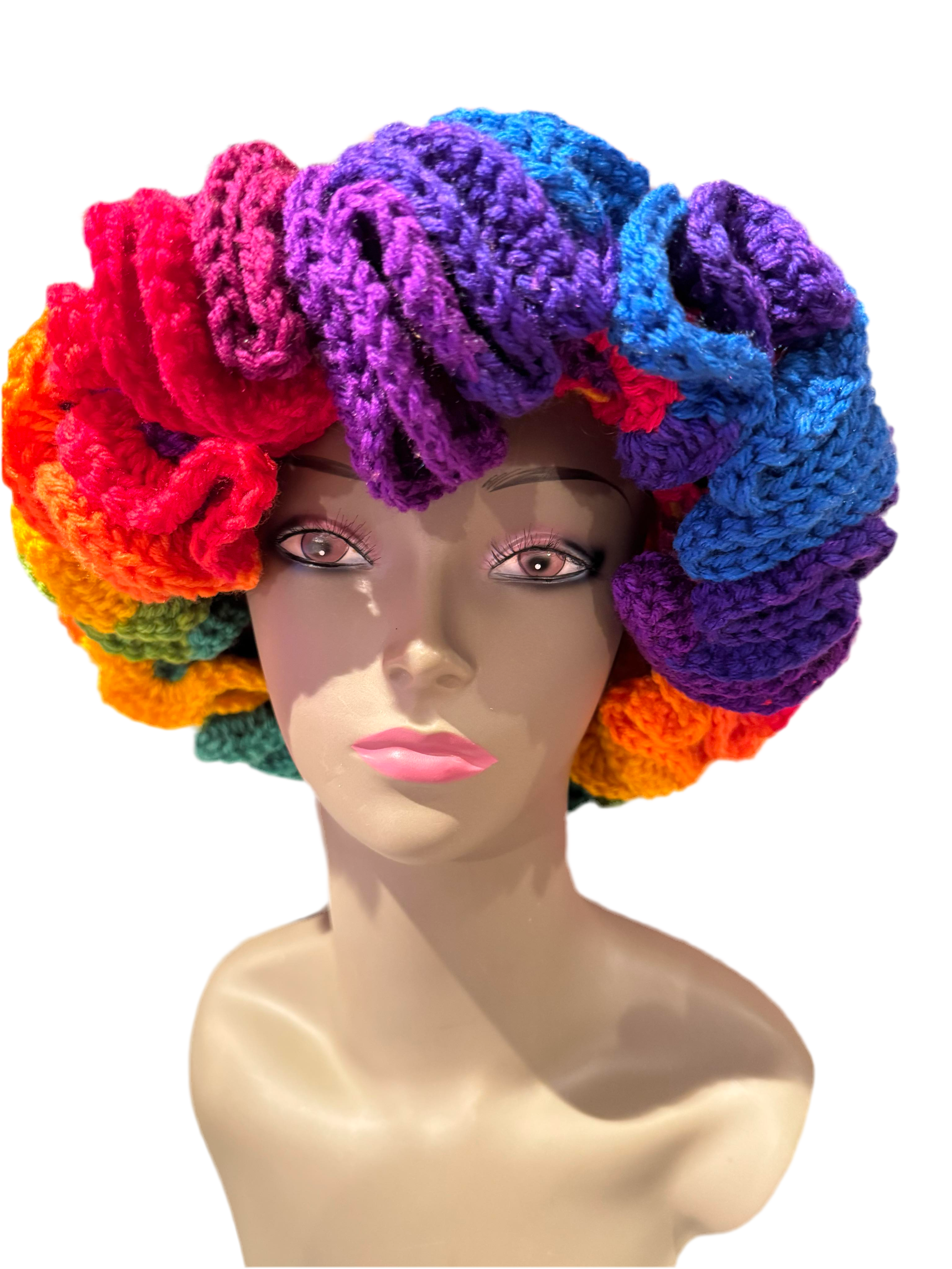 Ruffle Love Crochet Hat – Handmade Cozy Winter Beanie