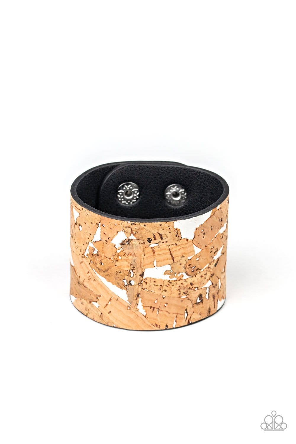 Cork Congo Wrap & Snap Bracekets #430