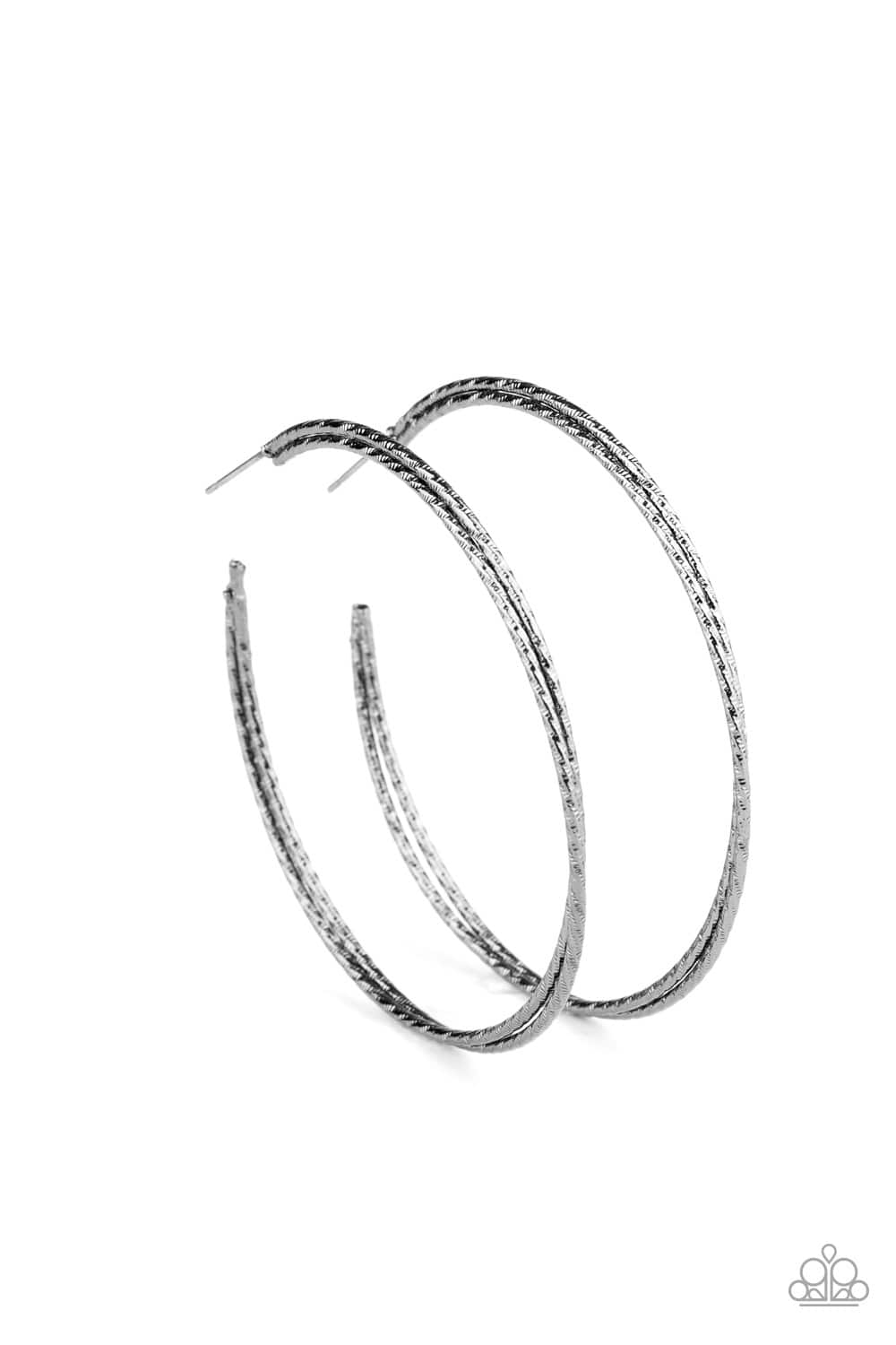 Paparazzi Curved Couture Hoops