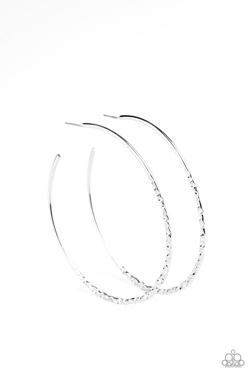 Paparazzi Embellished Edge Hoops