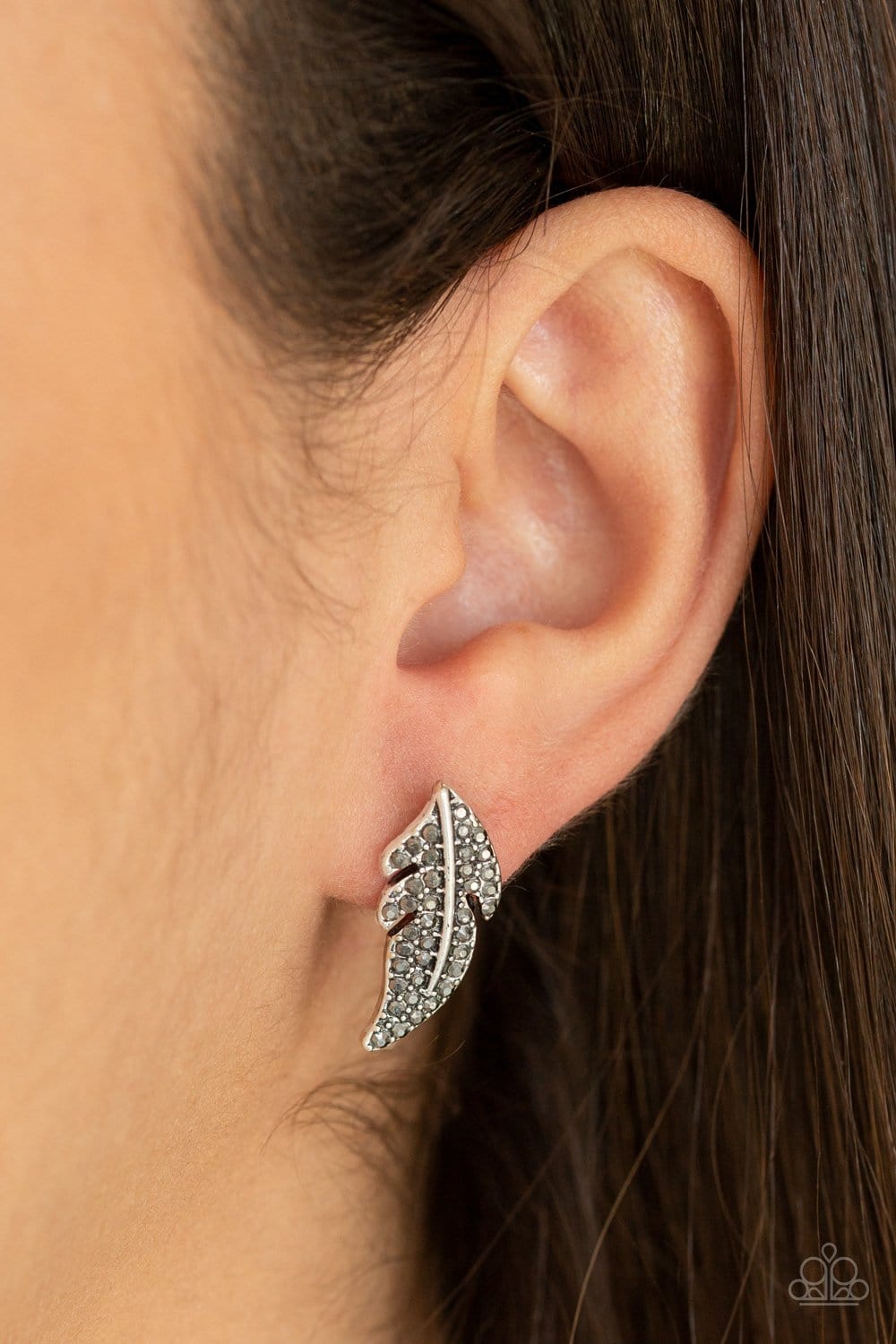 Paparazzi Feathered Fortune Post Earrings