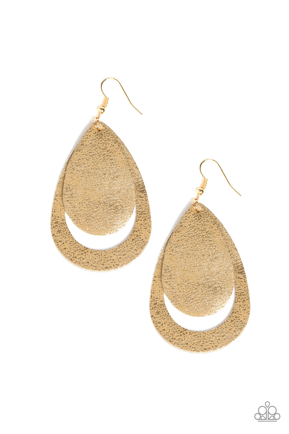 Paparazzi Fiery Firework Leather Earrings