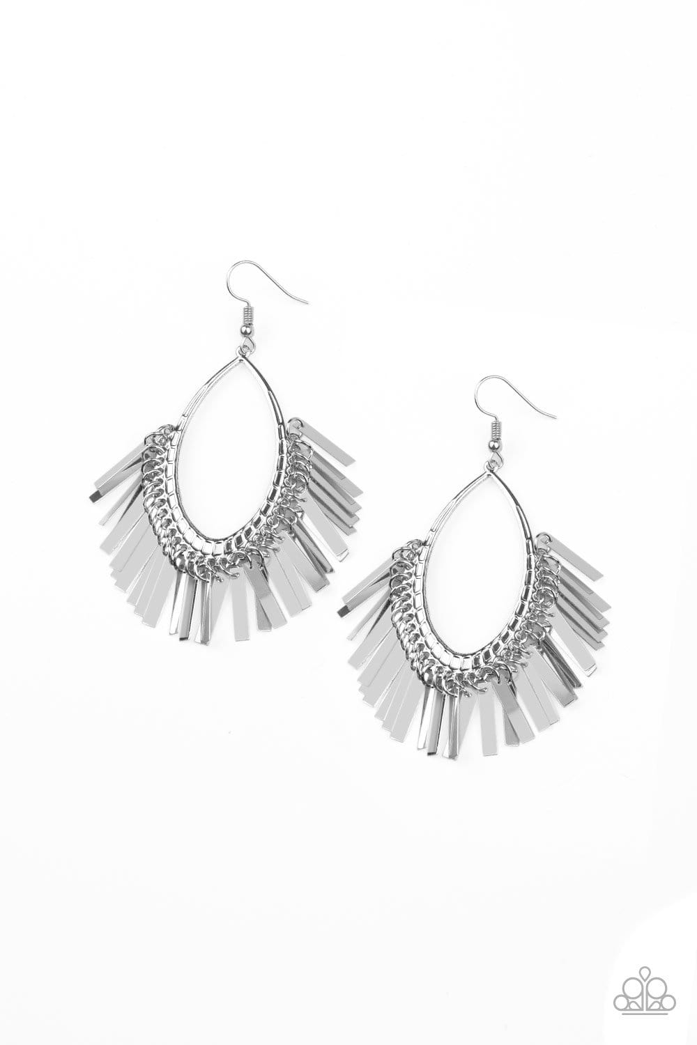 Paparazzi Fine-Tuned Machine Earrings