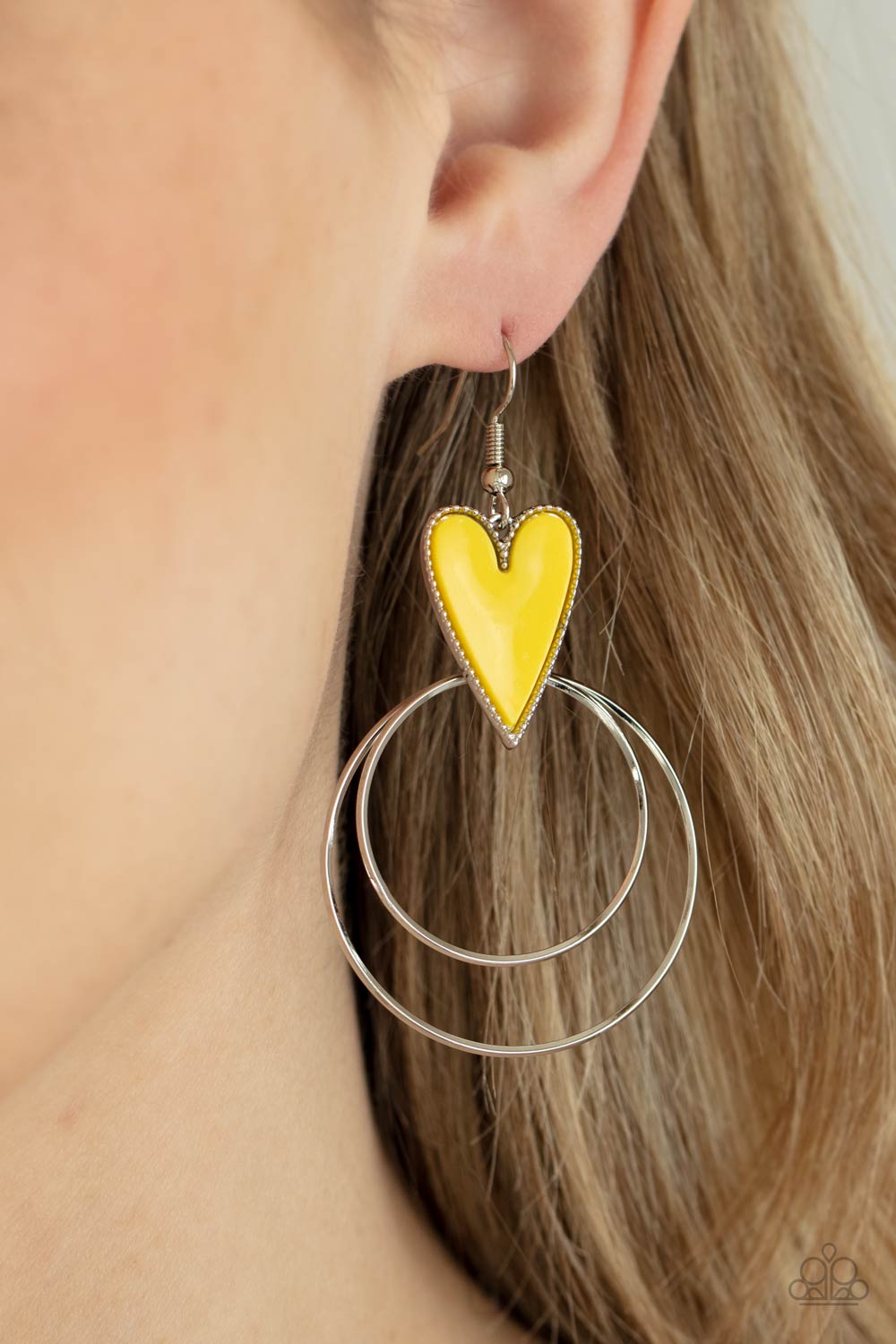 Paparazzi Happily Ever Hearts Earrings