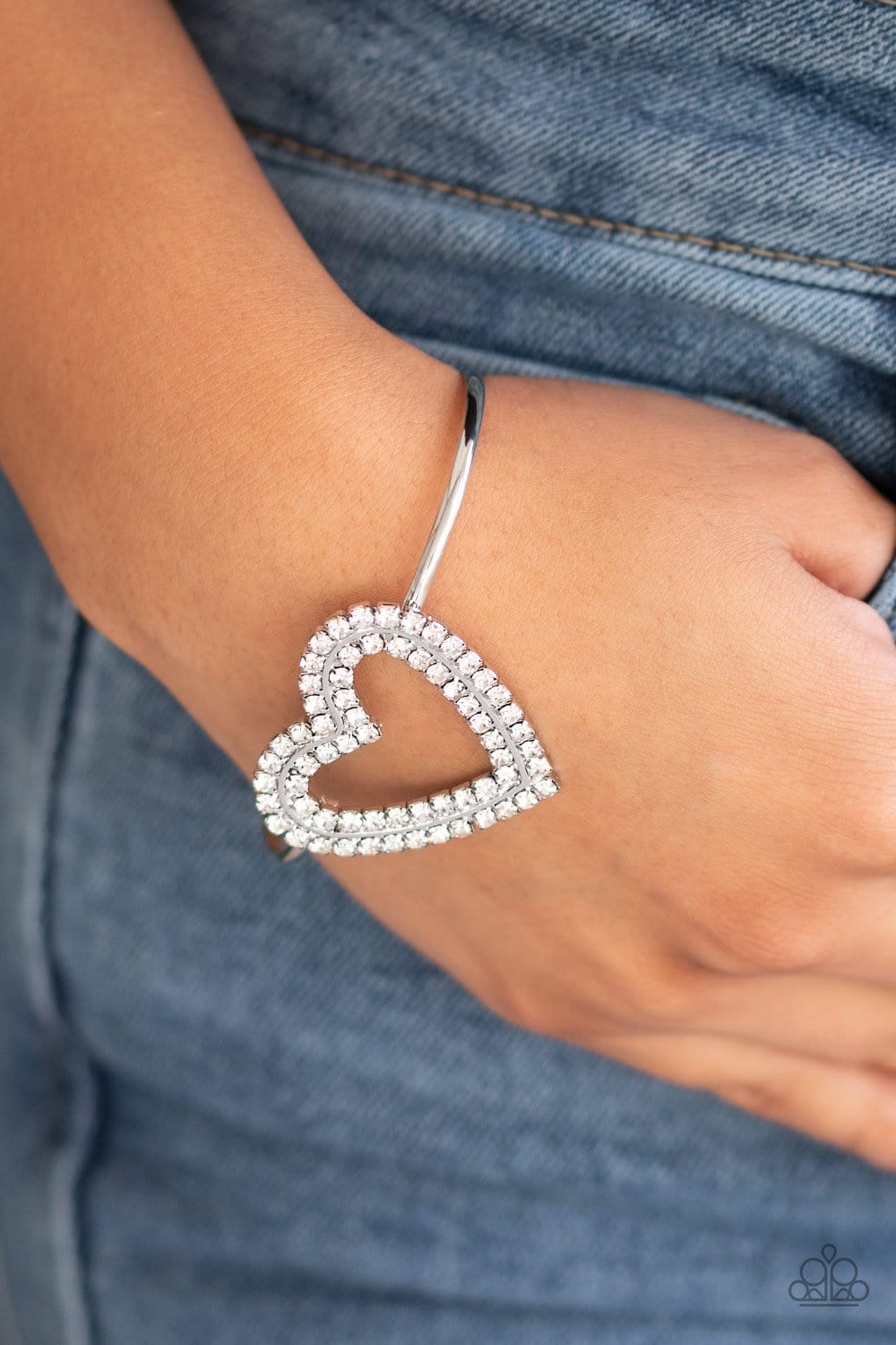 Paparazzi Heart Opener Cuff Heart Bracelets