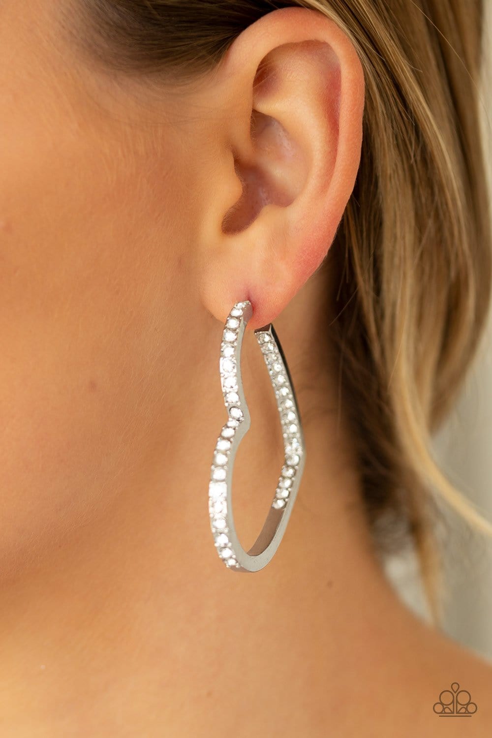 Heartbreaker Hoops Heart Earrings