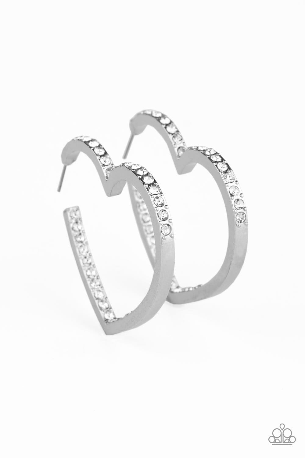 Heartbreaker Hoops Heart Earrings