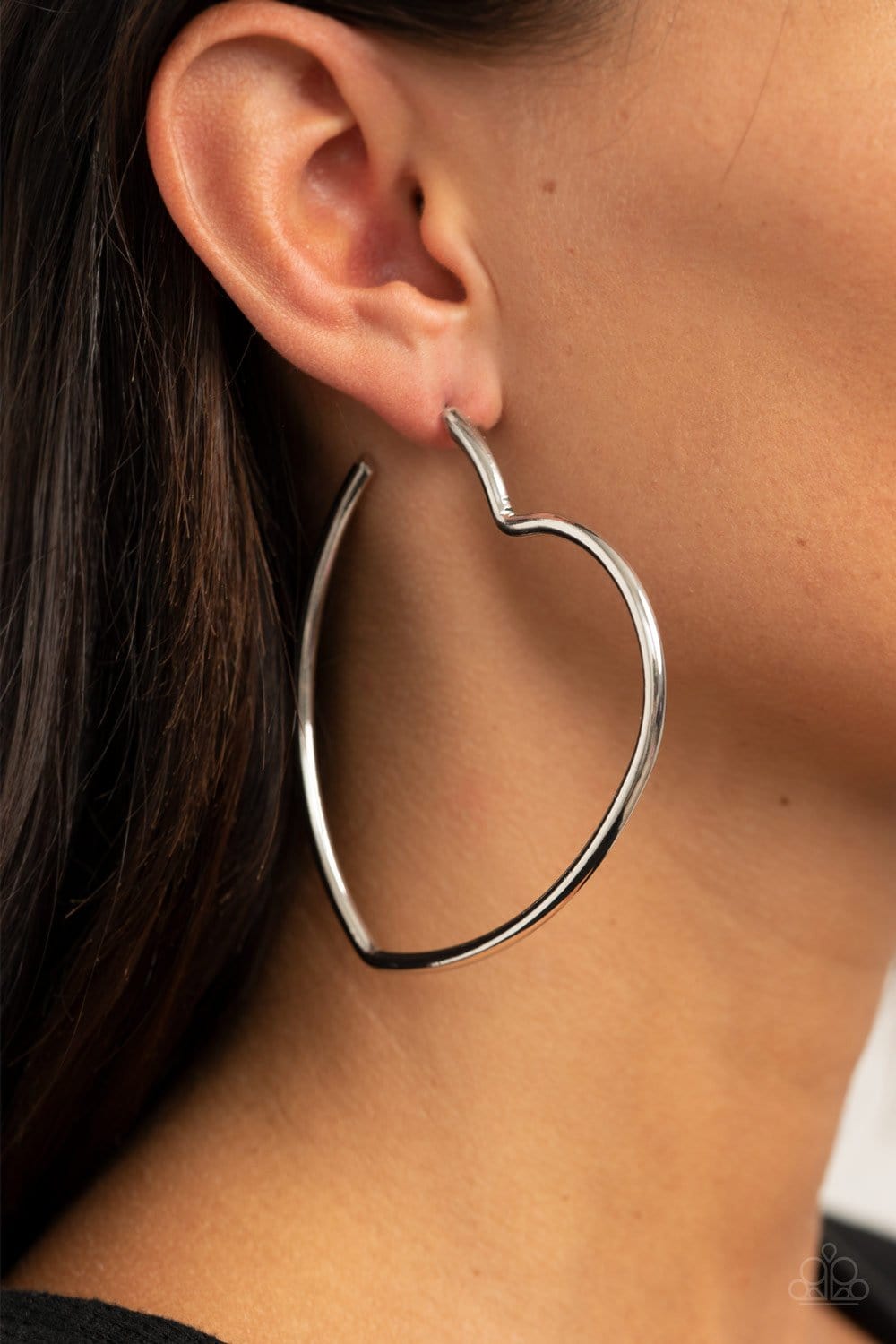 Heartbreaker Hustle Hoops Heart Earrings