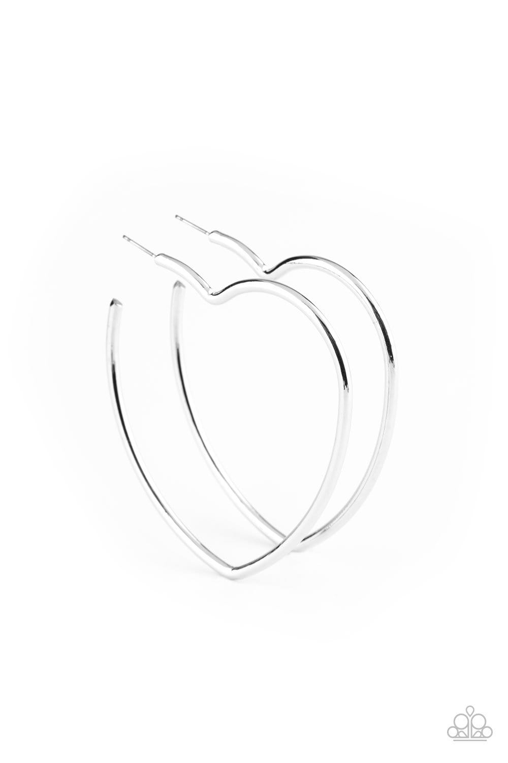Heartbreaker Hustle Hoops Heart Earrings