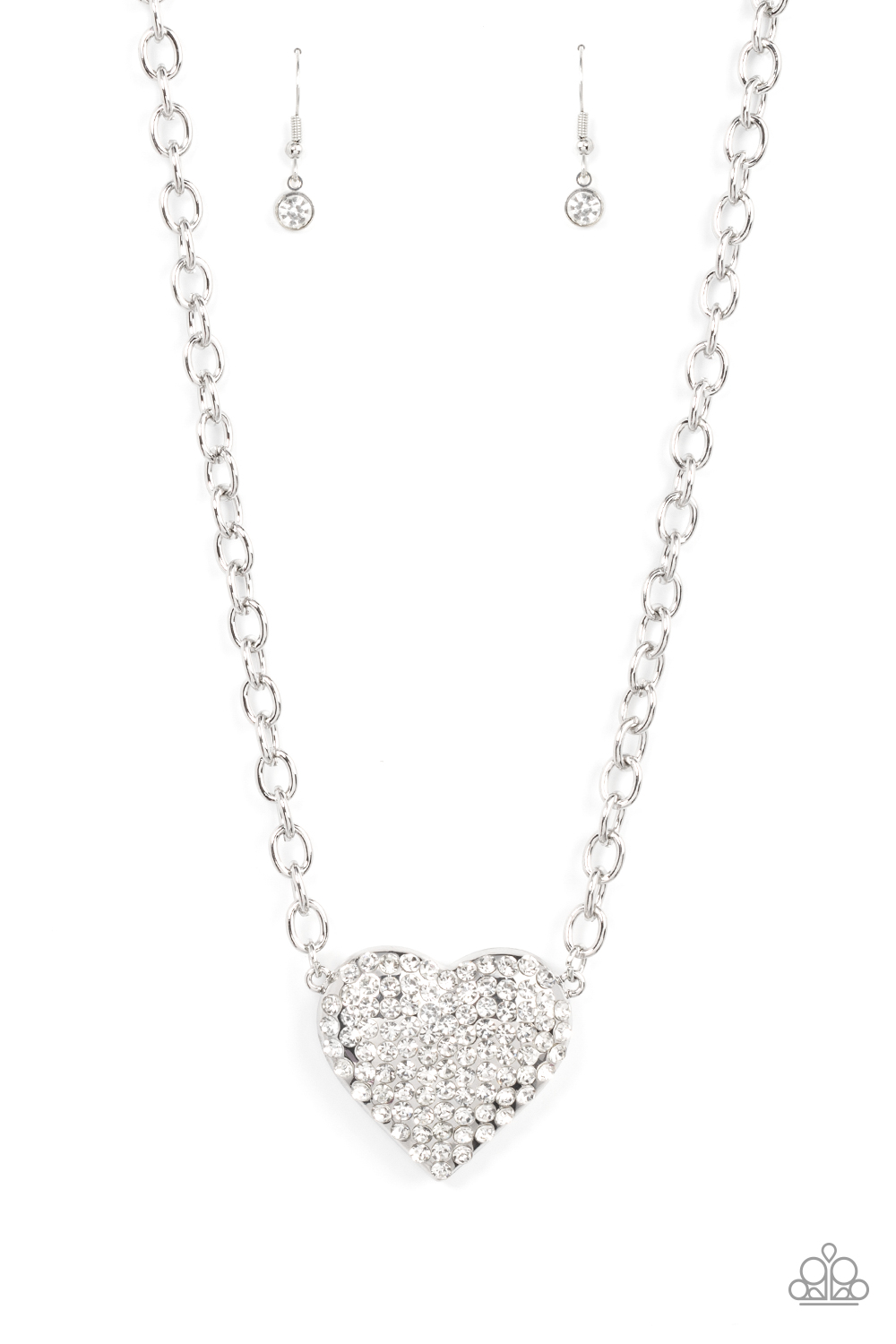 Paparazzi Heartbreakingly Blingy LOP Heart Necklaces