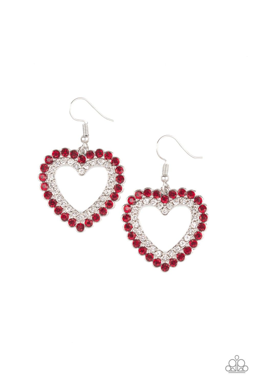 Paparazzi High School Sweethearts Heat Earrings