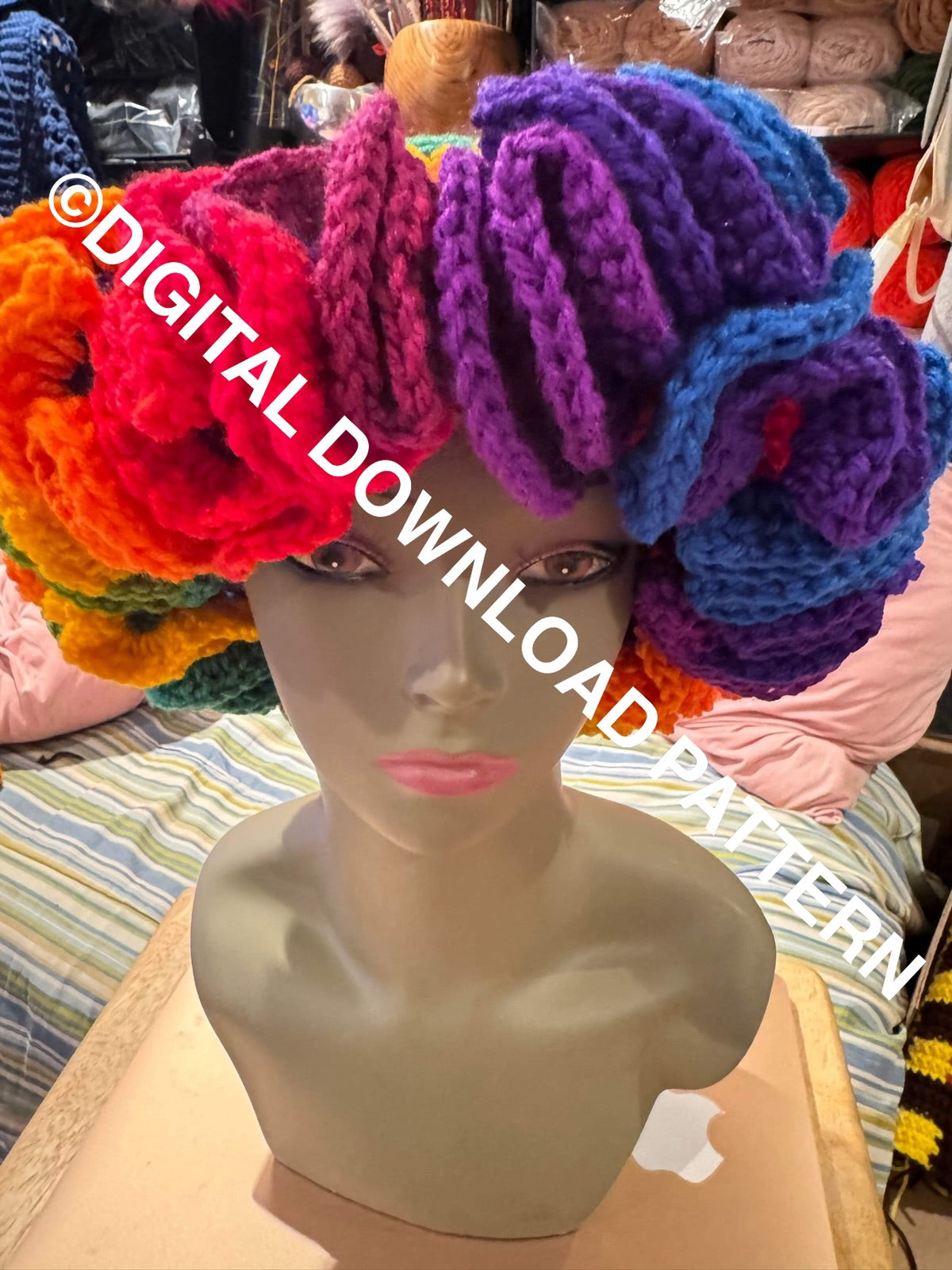 DIGITAL DOWNLOAD PATTERN THE NEW & IMPROVED RUFFLE HAT