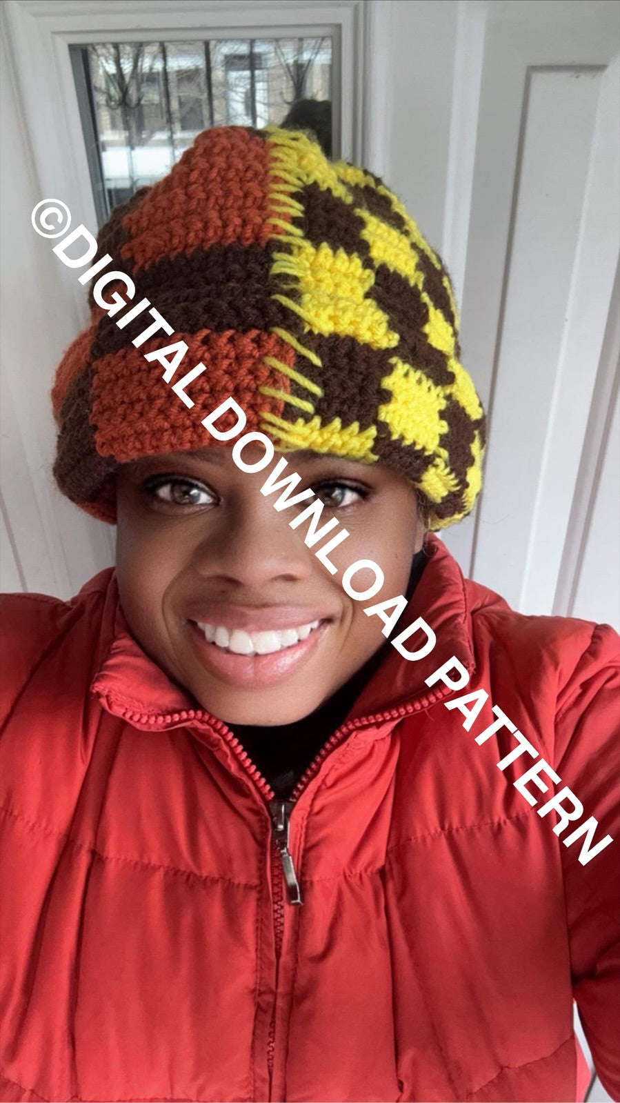 DIGITAL DOWNLOAD PATTERN The Checkerboard Beanie