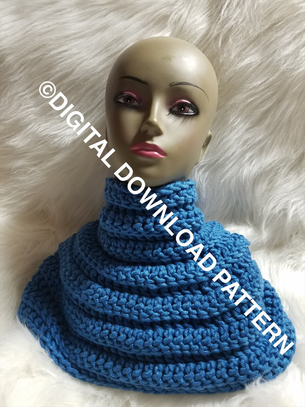 DIGITAL DOWNLOAD PATTERN Nefertiti Statement Scarf