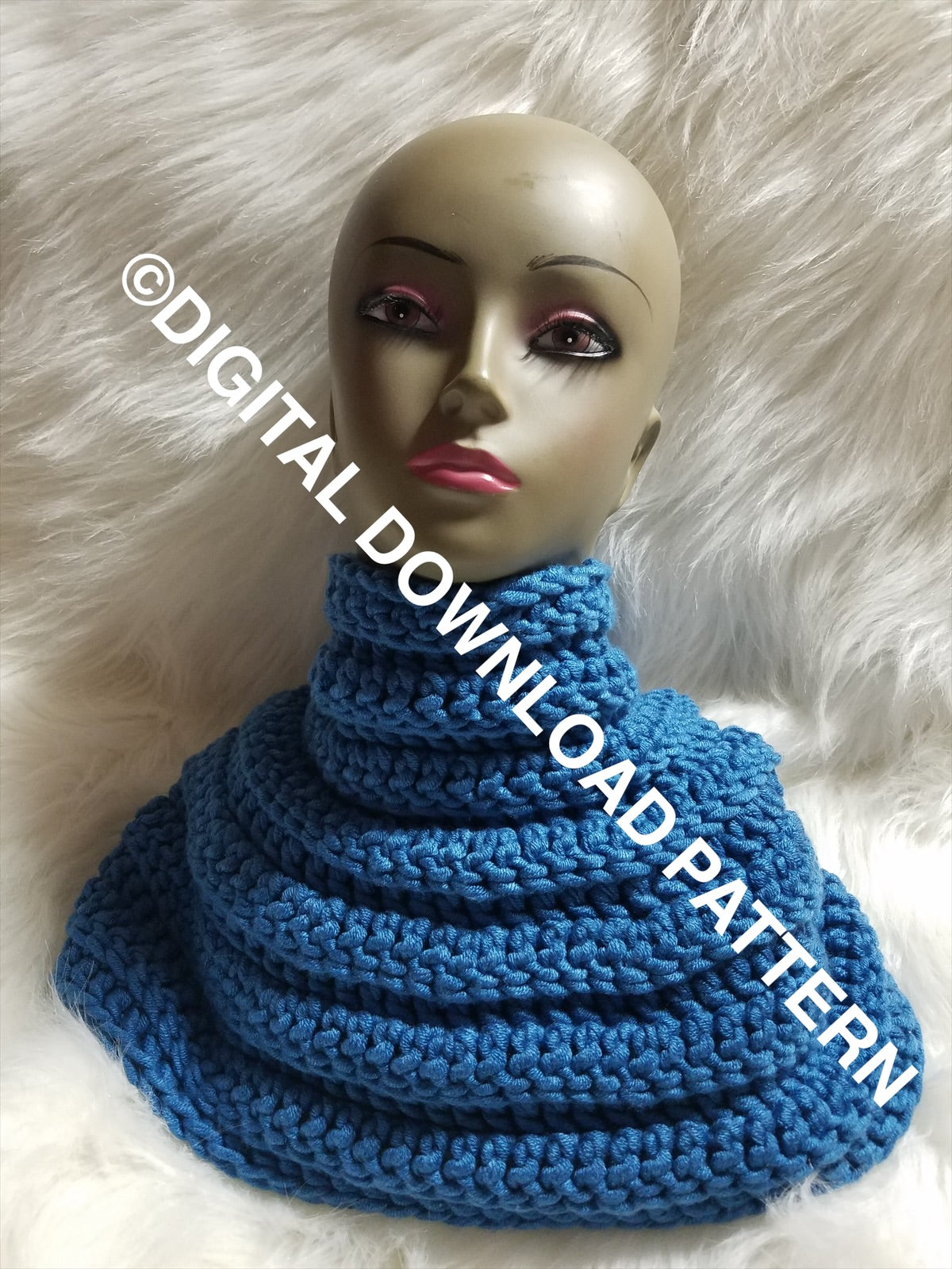 DIGITAL DOWNLOAD PATTERN Nefertiti Statement Scarf