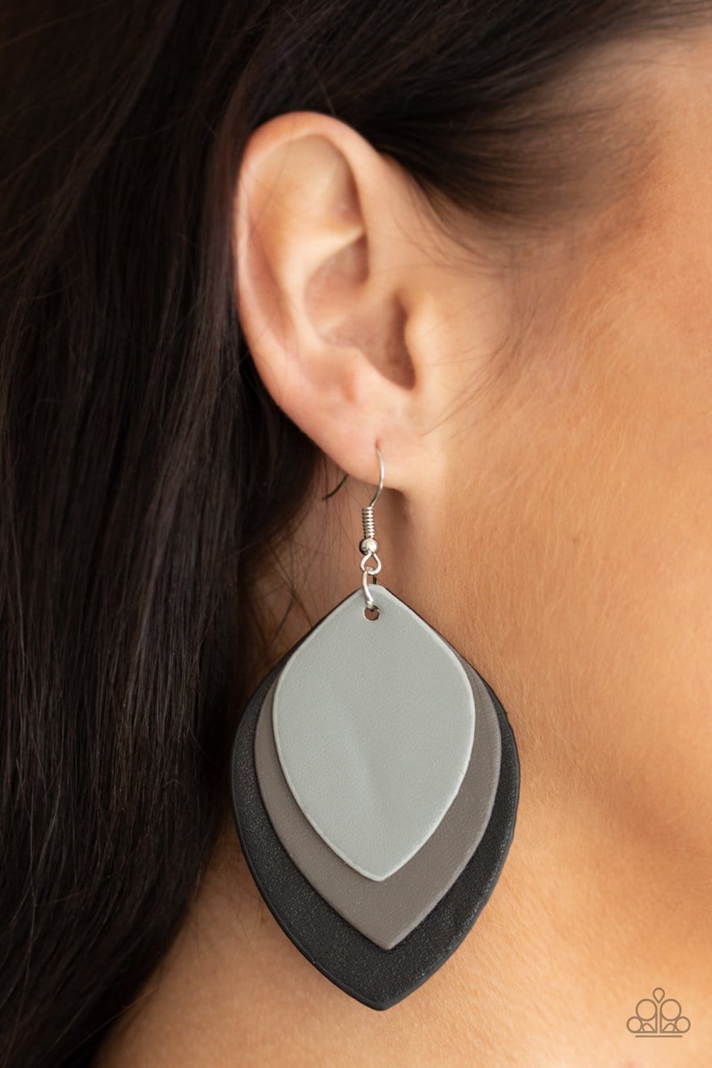 Paparazzi Light as a LEATHER Earrings