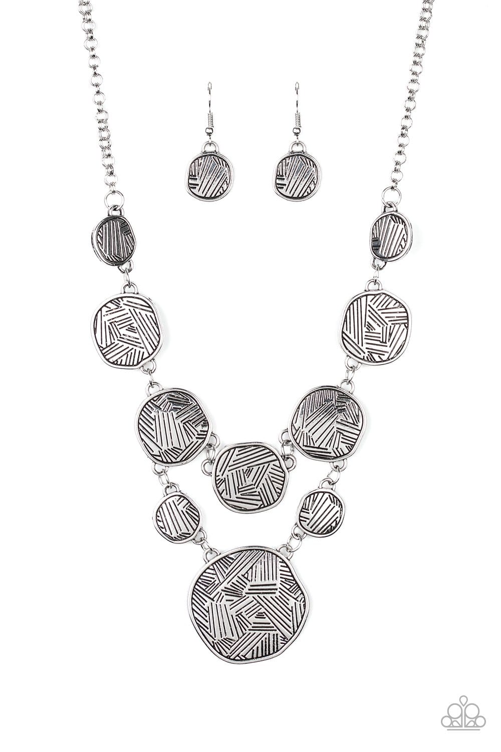 Paparazzi Metallic Patchwork Necklaces