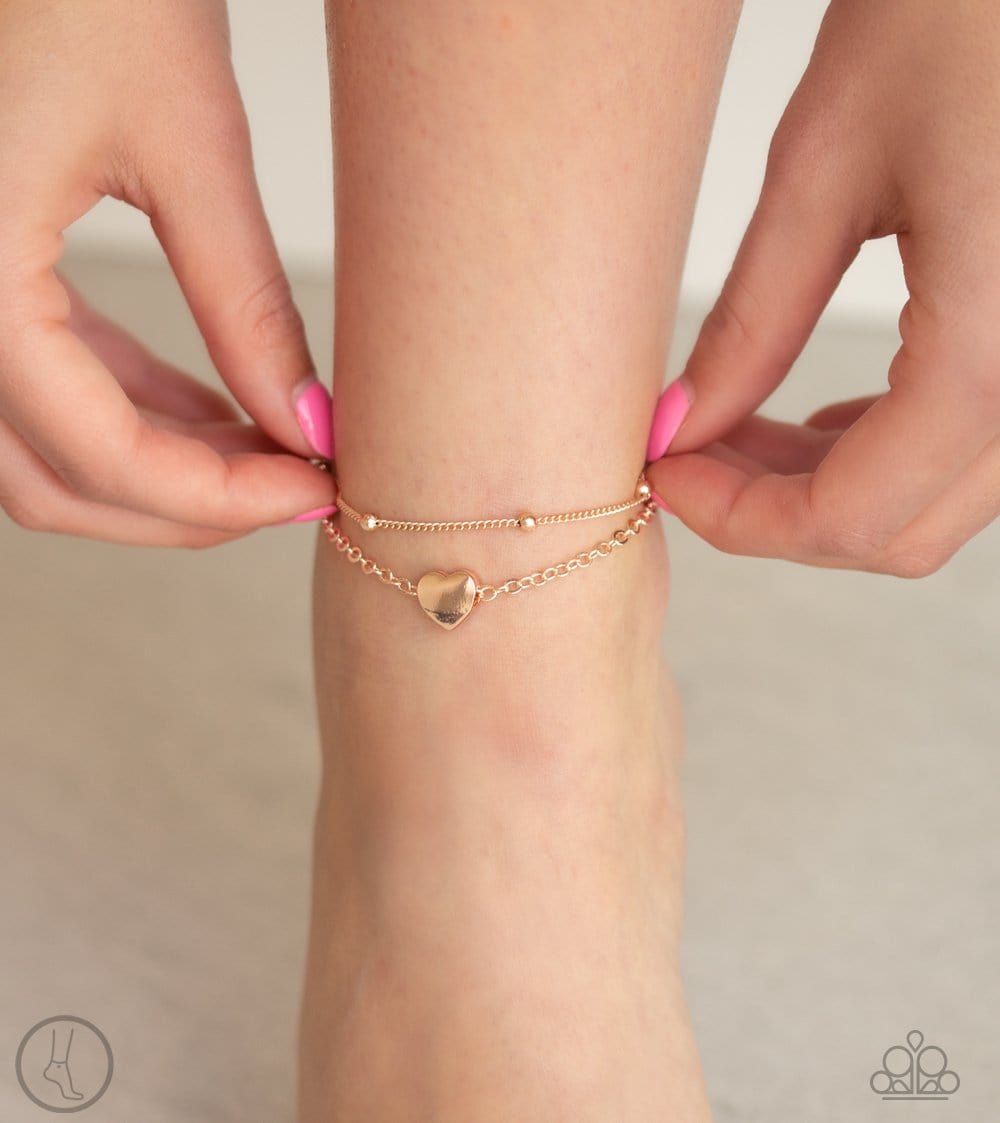 Paparazzi Ocean Heart Anklets
