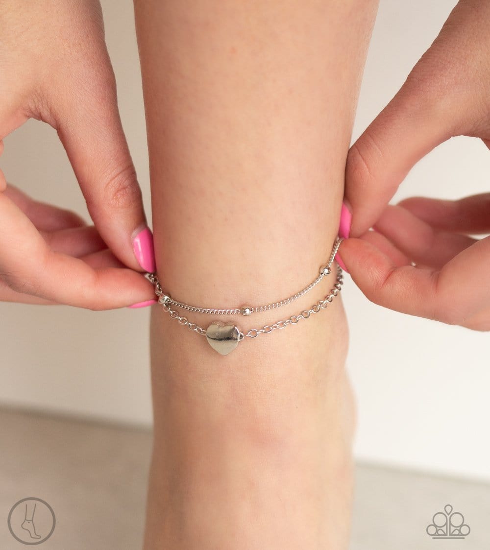 Paparazzi Ocean Heart Anklets