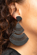 Oriental Oasis Wooden Earrings