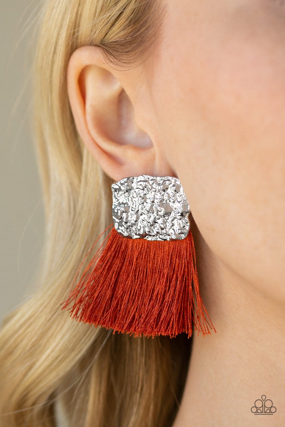 Paparazzi Plume Bloom Post Earrings
