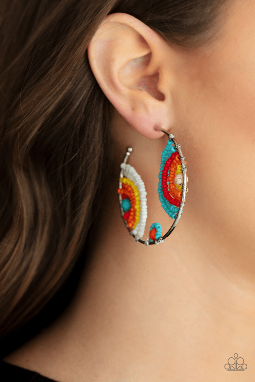 Paparazzi Rainbow Horizons Hoops LOP