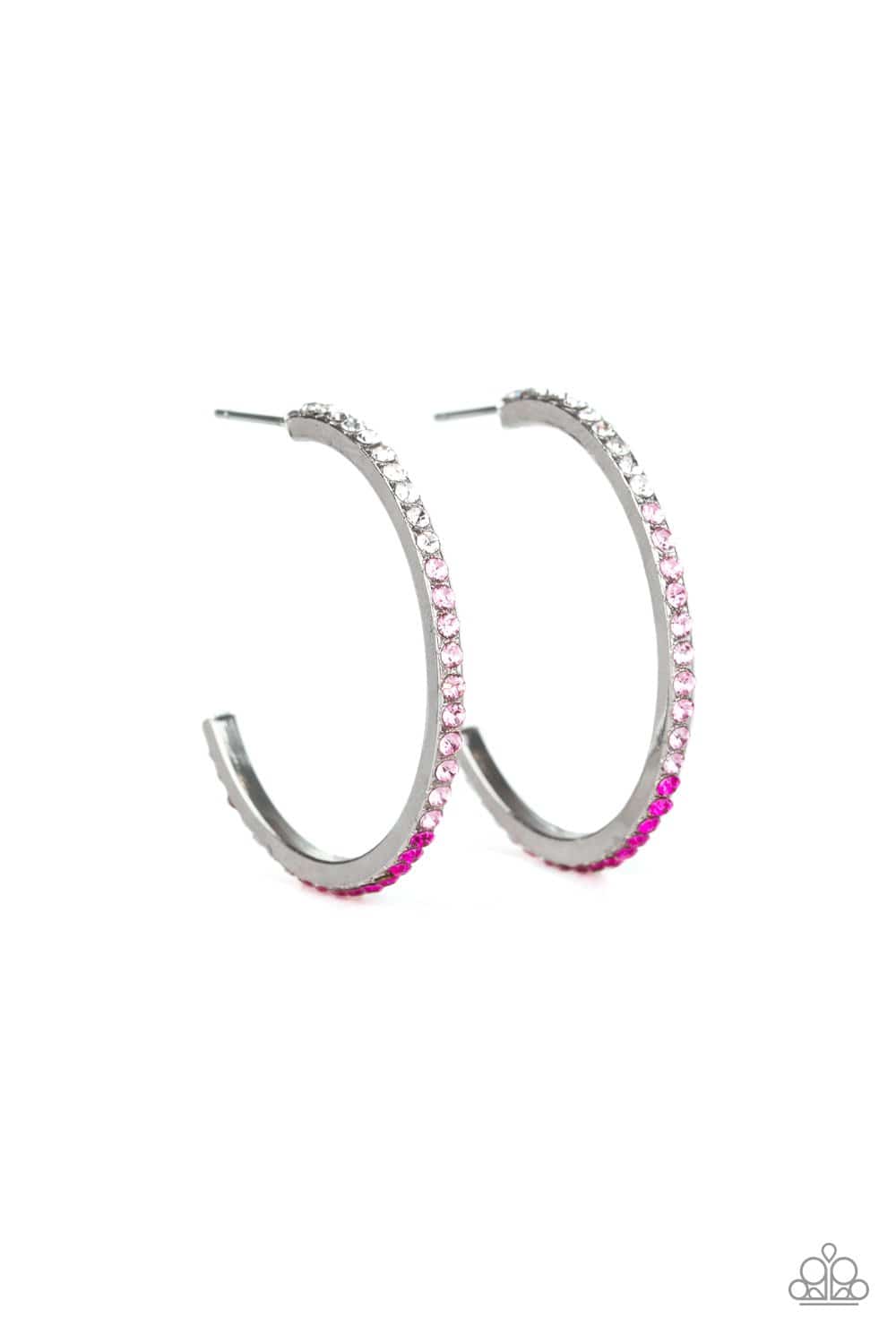 Rhinestone Revamp Hoops