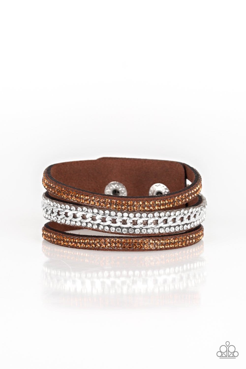 Rollin In Rhinestones Wrap & Snap Bracelets #610