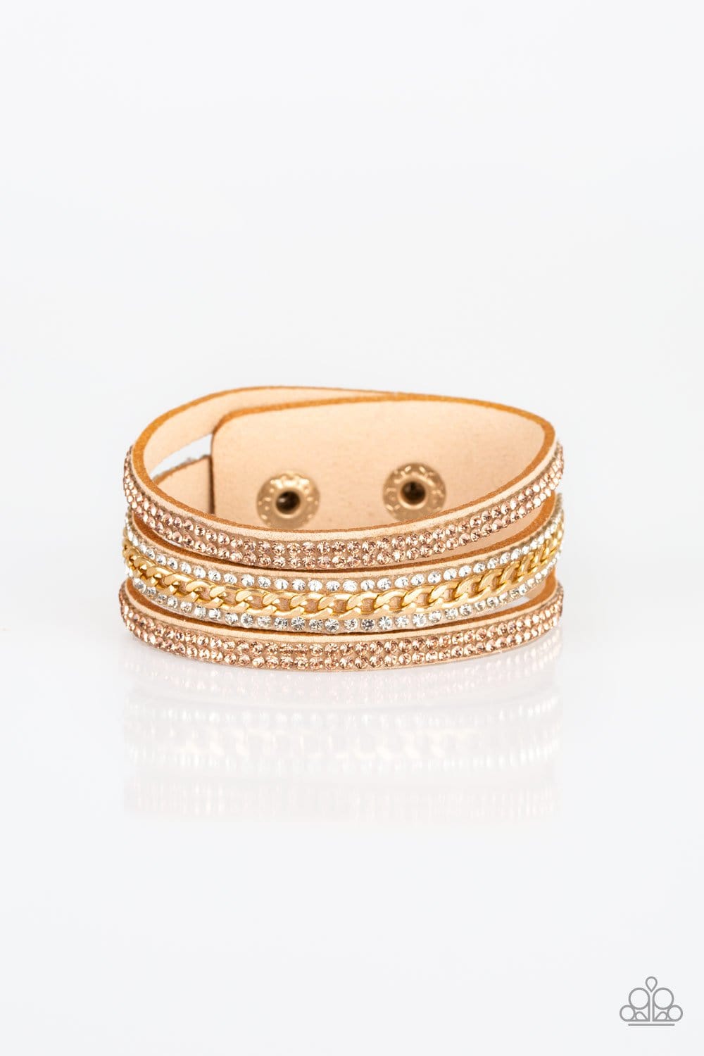 Rollin In Rhinestones Wrap & Snap Bracelets #610