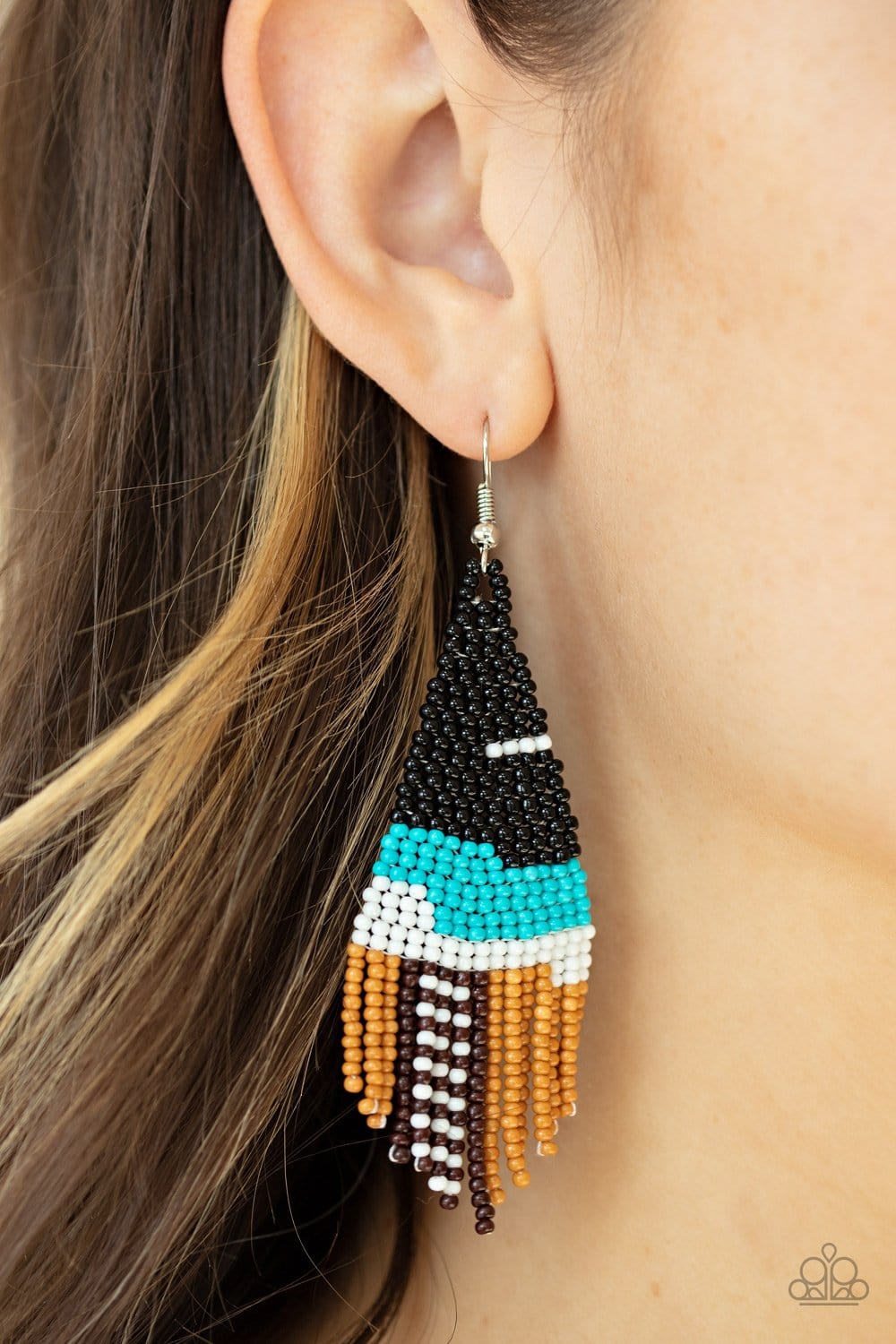 Paparazzi Summer Heat Seed Bead Earrings