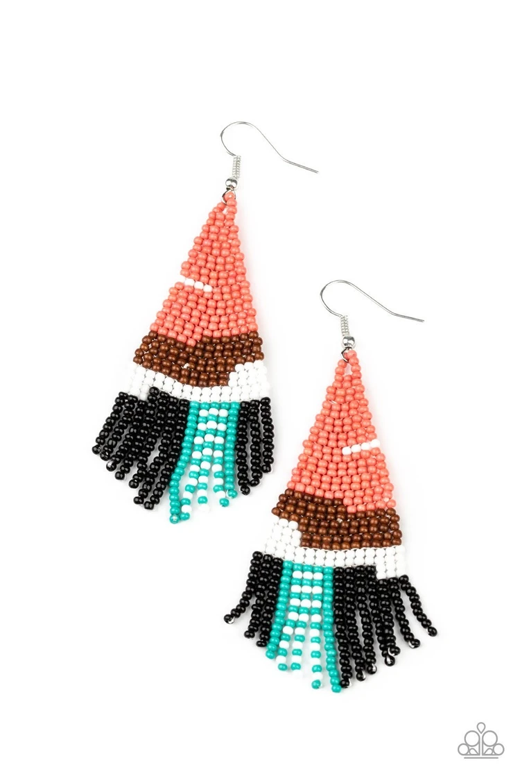 Paparazzi Summer Heat Seed Bead Earrings
