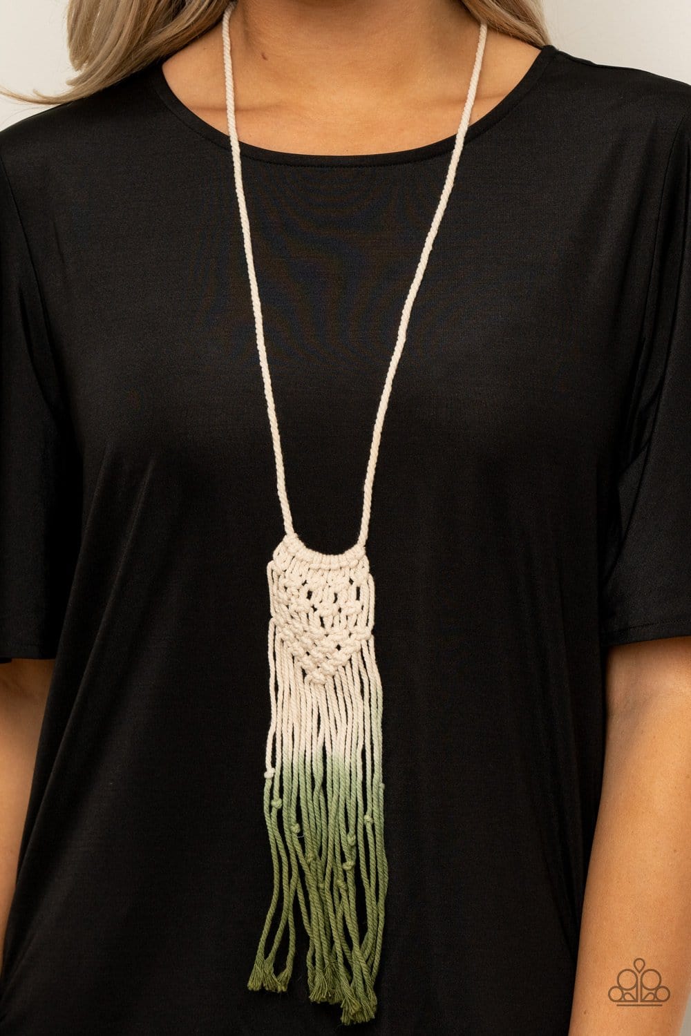 Paparazzi Surfin The Net Macrame Necklaces