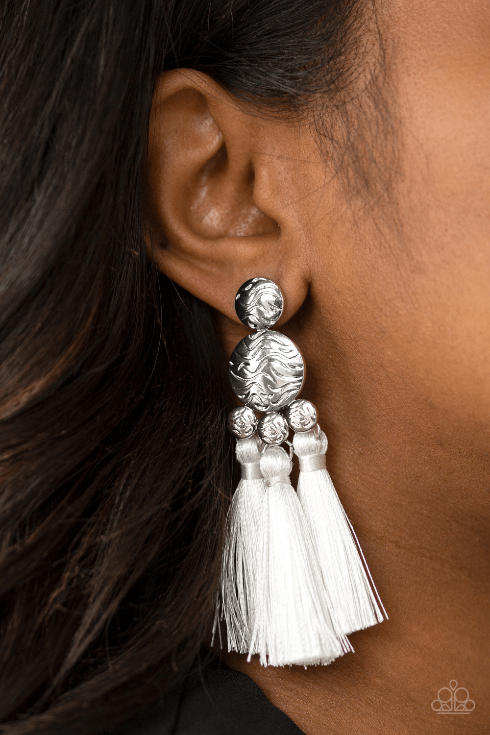 Taj Mahal Tourist Tassel Earrings