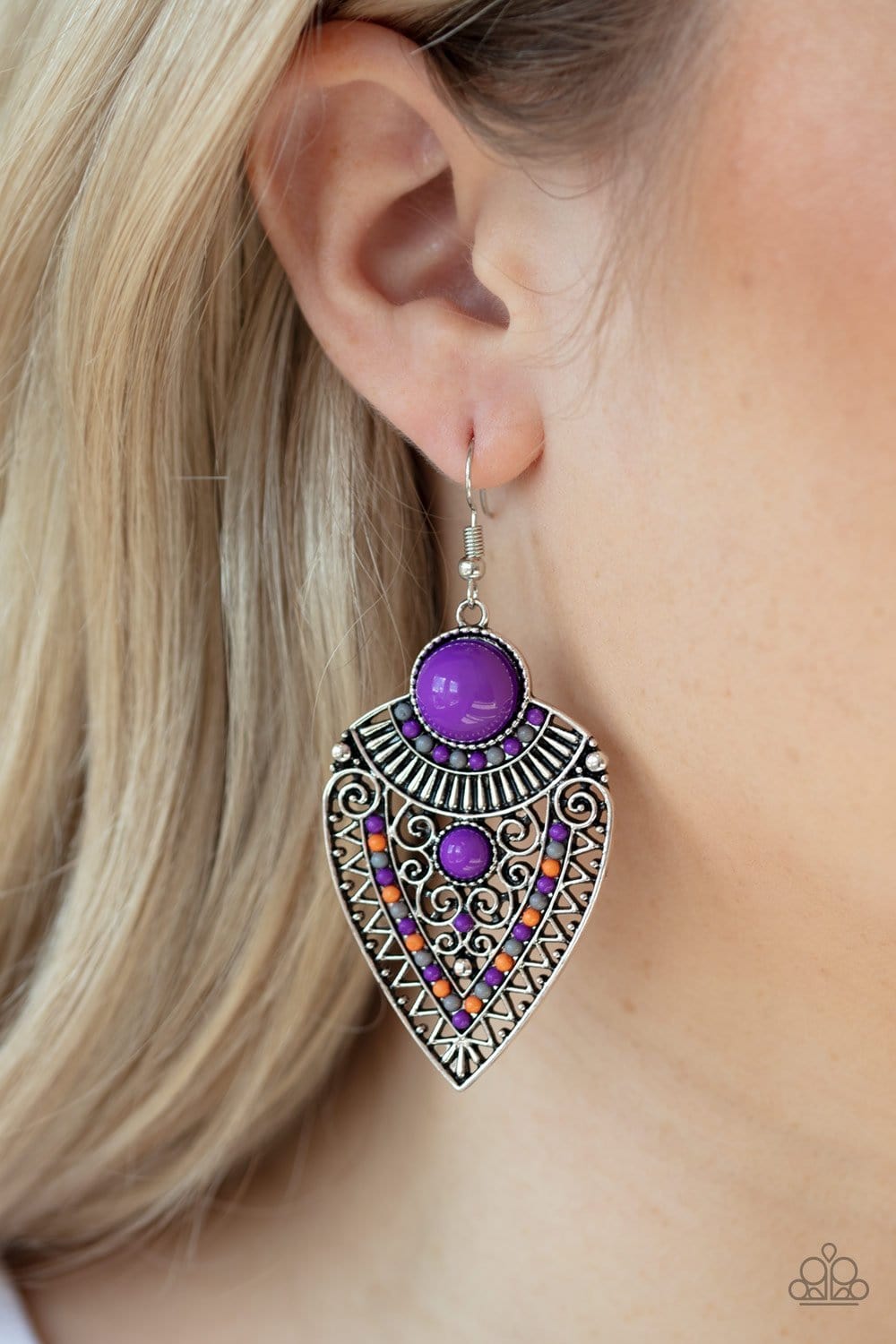 Paparazzi Tribal Territory Earrings