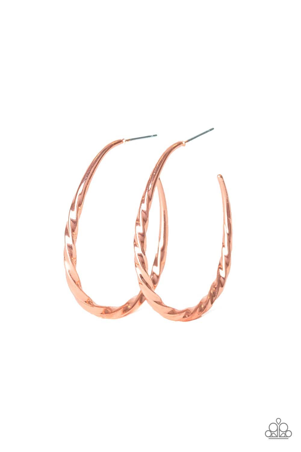 Paparazzi Twisted Edge Hoops