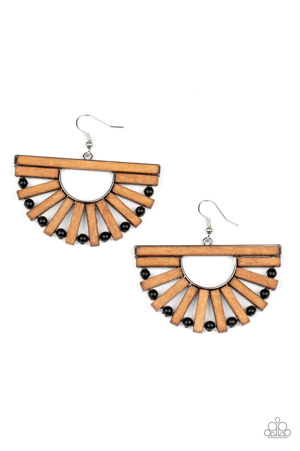 Paparazzi Wooden Wonderland Wooden Earrings