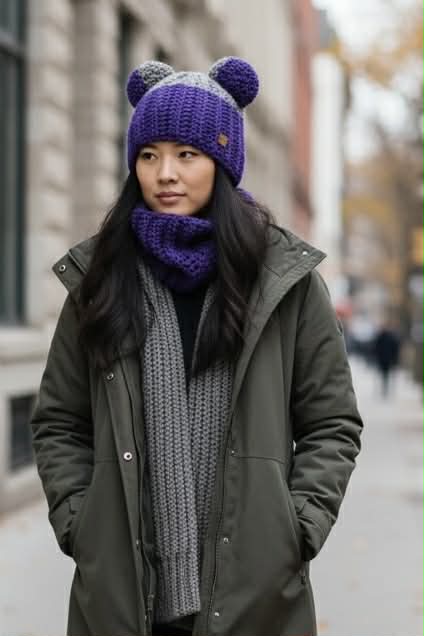 Going Skiing Unisex Hat Set