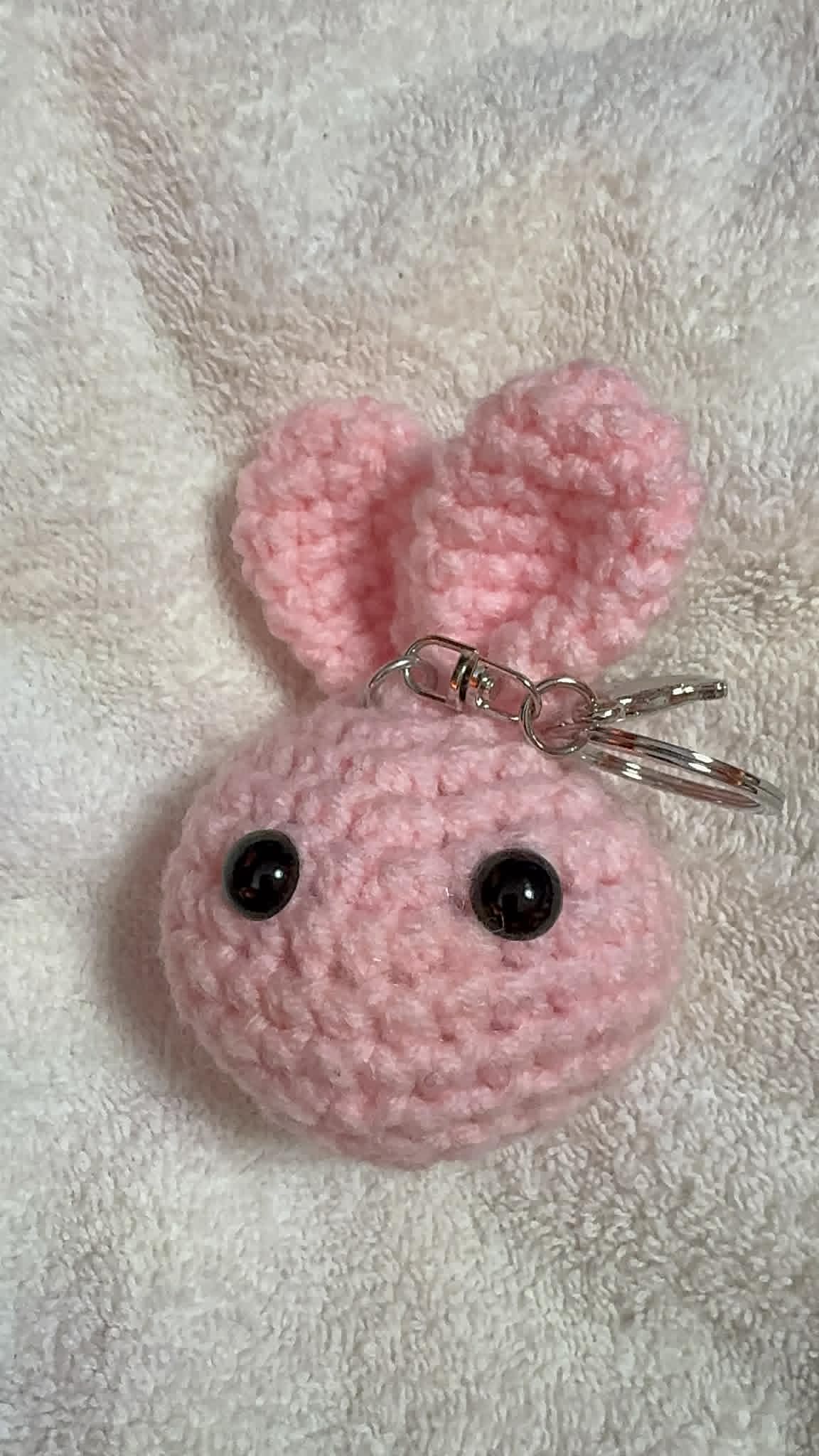 Side Eye Bunny Bag Charm