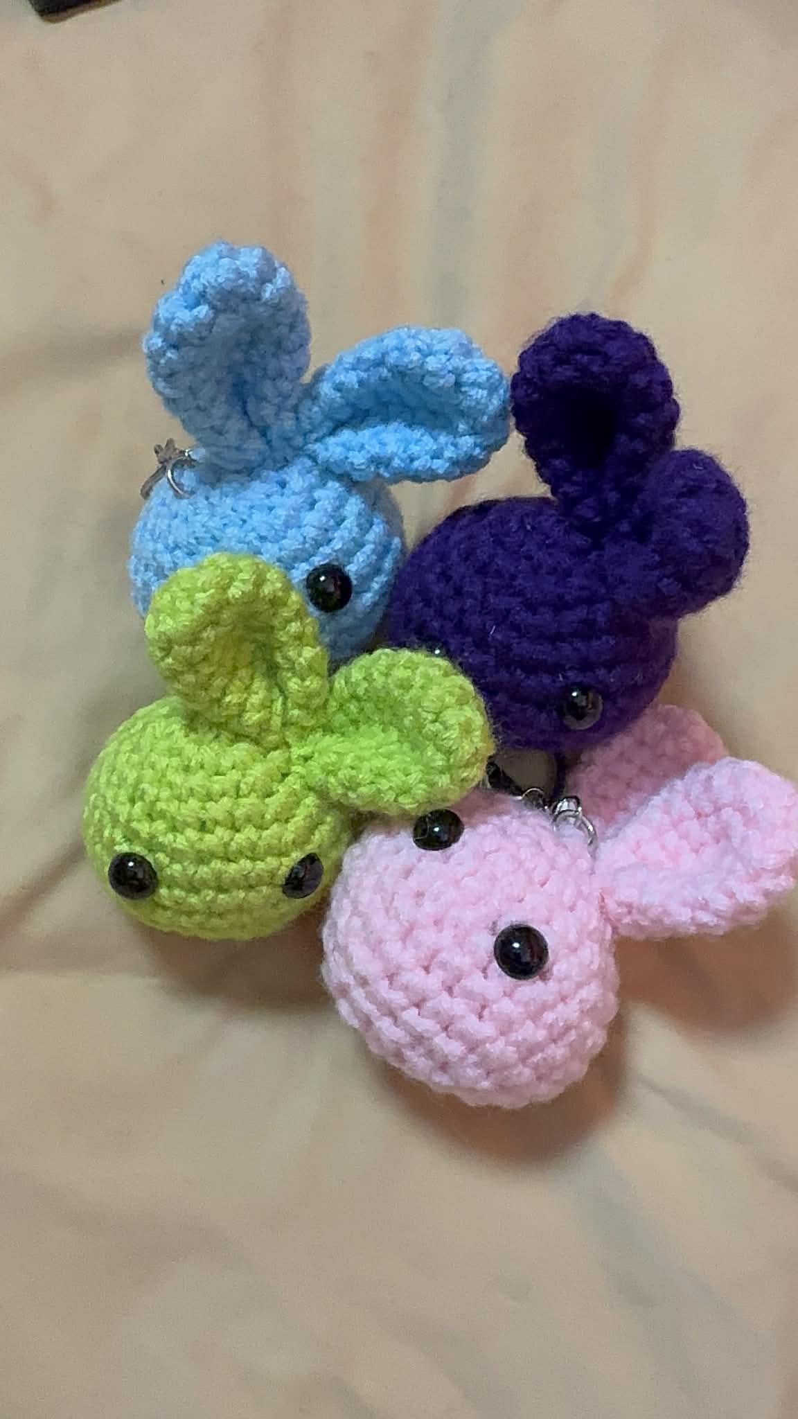 Side Eye Bunny Bag Charm