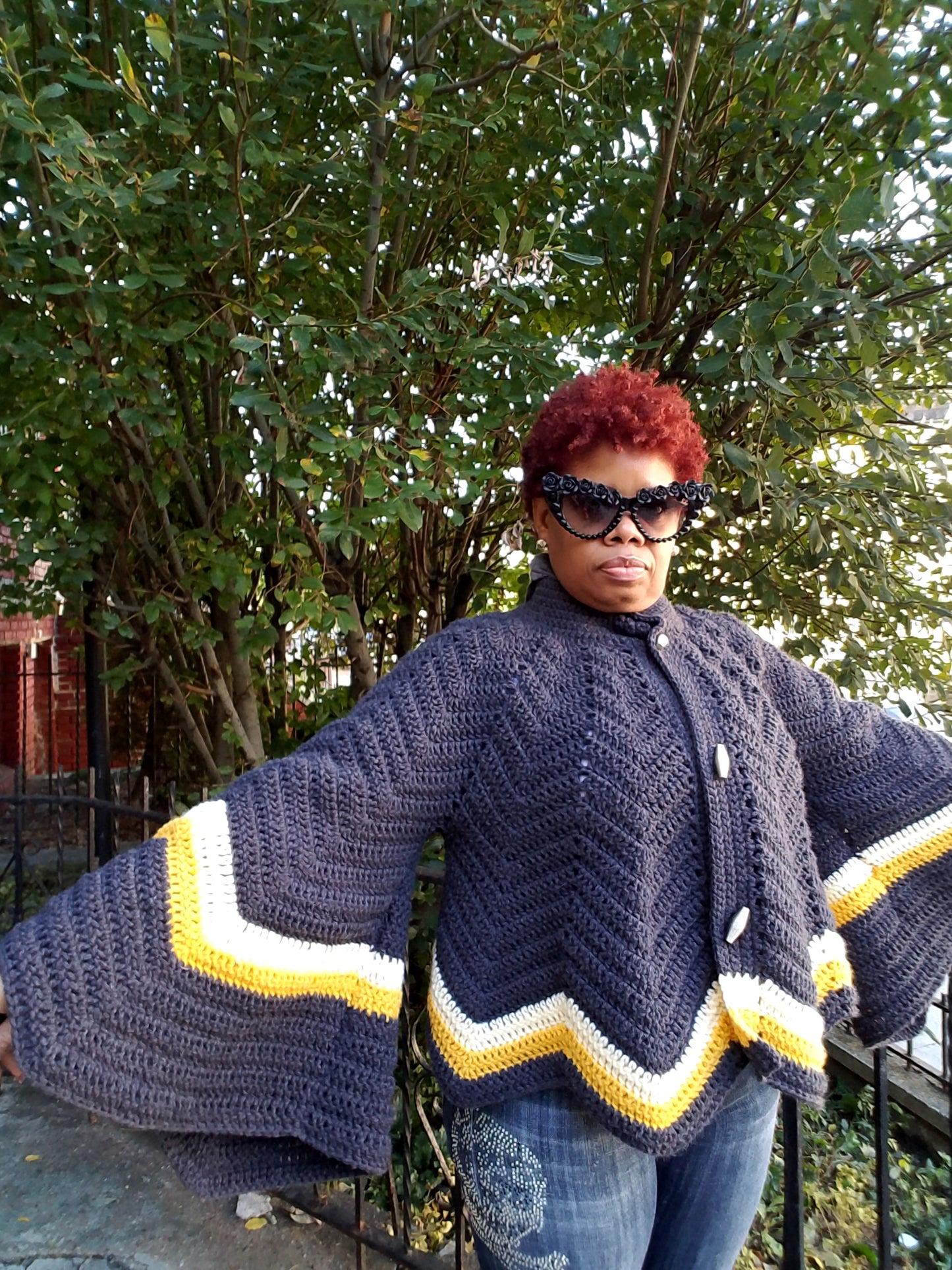 The Crochet Cape Sleeve Jacket