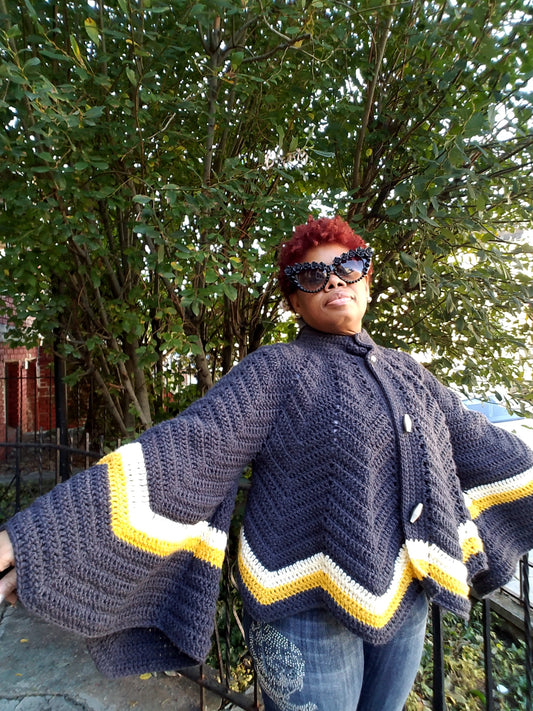 The Crochet Cape Sleeve Jacket
